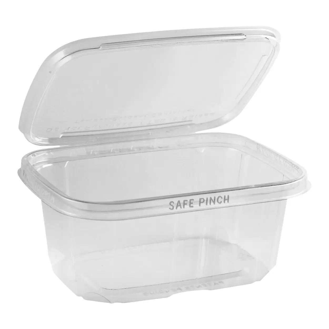 12 oz RPET Clear Clamshell Deli Container | 200/Case